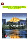 SOLUTION MANUAL for Auditing & Assurance Services a Systematic Approach 12th Edition by William Messier Jr&comma; Steven Glover&comma; Chapters 1 - 21