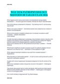 WGU D236 PATHOPHYSIOLOGY  MIDTERM DETAILED EXAM 2026