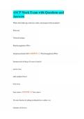 ASCP Mock Exam with Questions and Answers