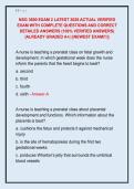 NSG 3600 EXAM 2 LATEST 2026 ACTUAL VERIFIED  EXAM WITH COMPLETE QUESTIONS AND CORRECT  DETAILED ANSWERS &lpar;100&percnt; VERIFIED ANSWERS&rpar;  &vert;ALREADY GRADED A&plus;&vert; &vert;&vert;NEWEST EXAM&excl;&excl;&excl;&vert;&vert; 