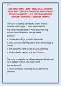 NSG 3600 EXAM 4 LATEST 2026 ACTUAL VERIFIED  EXAM WITH COMPLETE QUESTIONS AND CORRECT  DETAILED ANSWERS &lpar;100&percnt; VERIFIED ANSWERS&rpar;  &vert;ALREADY GRADED A&plus;&vert; &vert;&vert;NEWEST EXAM&excl;&excl;&excl;&vert;&vert;