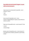 ServSafe Alcohol Guide Chapter 1 exam with correct answers