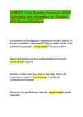NUR651 Final Bradley University 2026 Questions and Answers &vert; A&plus; Graded &vert; With Expert Solutions