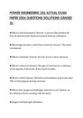 POWER ENGINEERING 2A2 ACTUAL EXAM PAPER 2026 QUESTIONS SOLUTIONS GRADED A&plus;