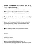 POWER ENGINEERING 2A2 EXAM SCRIPT 2026 QUESTIONS ANSWERS