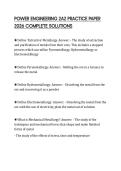 POWER ENGINEERING 2A2 PRACTICE PAPER 2026 COMPLETE SOLUTIONS