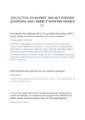 CEA ACTUAL EXAM PREP  2026-2027 VERIFIED  QUESTIONS AND CORRECT ANSWERS GRADED A&plus;