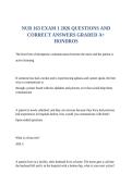 NUR 163 EXAM 1 2026 QUESTIONS AND CORRECT ANSWERS GRADED A&plus; HONDROS