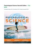 TEST BANK for Psychological Science 7th Edition &lpar; by Elizabeth A&period; Phelps &comma;Elliot Berkman &rpar; All Chapters 1-15&vert;Newest Version 2026
