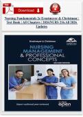 Nursing Fundamentals 2e Ernstmeyer & Christman &vert; Test Bank &vert; All Chapters &vert; 2025&vert;NURS 216