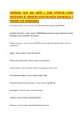 HONDROS NUR 160 EXAM 1 2026 UPDATED EXAM QUESTIONS & ANSWERS WITH DETAILED RATIONALES &vert; INSTANT PDF DOWNLOAD
