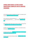 AVMG 3600 EXAM 2 STUDY GUIDE QUESTIONS COMPLETE WITH VERIFIED ANSWERS 2026