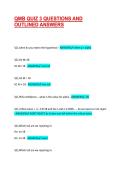 QMB QUIZ 3 QUESTIONS AND OUTLINED ANSWERS 2026