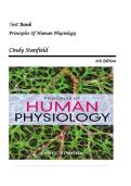 Test Bank for Principles of Human Physiology&comma; 6th Edition by Cindy Stanfield&vert; All Chapters &vert; Latest 2026