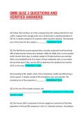 QMB QUIZ 3 QUESTIONS AND VERIFIED ANSWERS 2026