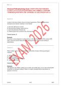 Advanced Pathophysiology Exam 1 2026&ndash;2027 &vert; New Updated Version with Latest Actual Exam Questions and Verified Correct Answers &vert; Graduate Nursing Pathophysiology Study Guide PDF &vert; Guaranteed Pass A&plus;