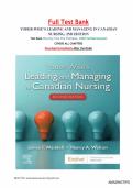 TEST BANK For Yoder-Wise&rsquo;s Leading And Managing In Canadian Nursing&comma; 2nd Edition&comma; Patricia S&period; Yoder-Wise &vert;&vert; ISBN&colon; NO 9781771721868 &vert; Complete Verified Chapter 1-32 &vert; All Chapters 