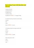 Bacteriology Exam with Questions and Answers