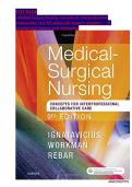 Test Bank -Medical-Surgical Nursing&colon; Concepts for Interprofessional Collaborative Care 9th edition &lpar;All chapters complete 1 - 74&comma; Question and Answers with Rationales&rpar; ALREADY GRADED A&plus;