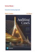 Solution Manual for Auditing Cases&colon; An Interactive Learning Approach 7th Edition by Mark S&period; Beasley&comma; All Chapters&vert;&vert;Latest 2026&period;