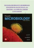 TEST BANK FOR PRESCOTT'S MICROBIOLOGY 12TH EDITION BY JOANNE WILLEY&comma; ALL CHAPTERS 1 - 42 COMPLETE&comma; VERIFIED LATEST EDITION