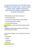 NR 283 PATHOPHYSIOLOGY TEST BANK 2026 &vert;  CHAMBERLAIN NR283 EXAM 1&comma; EXAM 2&comma; EXAM 3  & FINAL EXAM &vert; COMPLETE PRACTICE  QUESTIONS AND CORRECT ANSWERS WITH  DETAILED RATIONALES 