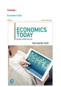 Test Bank for Economics Today&comma; 20th Edition by Miller&comma; All Chapters&vert; latest 2026&period;