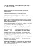 UVIC BIO 400 FINAL &ndash; DARWIN QUESTIONS 2026 GUARANTEED PASS