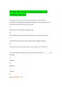 BNAD 301 Exam 3 with Questions and Verified Answers
