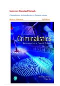 Instructor&rsquo;s Manual and Test Bank - Criminalistics&colon; An Introduction to Forensic Science&comma; 13th edition&comma; by Richard Saferstein&comma; Chapter 1-20&vert;Latest 2026&period;