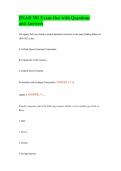 BNAD 301 Exam One with Questions and Answers