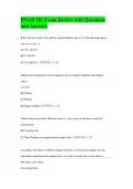BNAD 301 Exam Review with Questions and Answers
