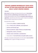 Portage Learning Microbiology Exam 5 &mdash; Actual Sitting Exam Questions & Verified Answers &lpar;2026-27&rpar;