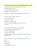 NURS 3511 Week 2 Exam Questions and Answers&vert; New Update w