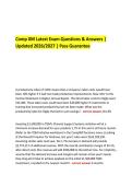        Comp XM Latest Exam Questions & Answers &vert; Updated 2026&sol;2027 &vert; Pass Guarantee 