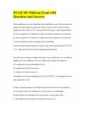 BNAD 301 Midterm Exam with Questions and Answers