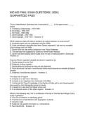 BIO 400 FINAL EXAM QUESTIONS 2026 GUARANTEED PASS