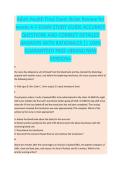 Adult Health Final Exam NCLEX Review for Weeks 4 - NCLEX EXAM STUDY GUIDE ACCURATE QUESTIONS AND CORRECT DETAILED ANSWERS WITH RATIONALES &vert;&vert; 100&percnt; GUARANTEED PASS <BRAND NEW VERSION>