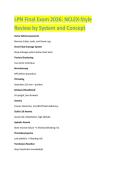 LPN Final Exam 2026 - LPN EXAM STUDY GUIDE ACCURATE QUESTIONS AND CORRECT DETAILED ANSWERS WITH RATIONALES &vert;&vert; 100&percnt; GUARANTEED PASS <BRAND NEW VERSION>