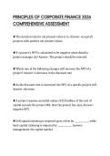 PRINCIPLES OF CORPORATE FINANCE 2026 COMPREHENSIVE ASSESSMENT