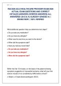 RQI 2026 ACLS HEALTHCARE PROVIDER EXAM 2026  ACTUAL EXAM QUESTIONS AND CORRECT DETAILED ANSWERS &lpar;VERIFIED ANSWERS&rpar; ALL  ANSWERED &lbrace;30 Q & A&rcub; ALREADY GRADED A&plus; &vert;  BRAND NEW&excl; &vert; 100&percnt; VERIFIED