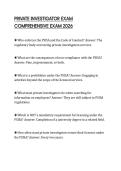 PRIVATE INVESTIGATOR EXAM COMPREHENSIVE EXAM 2026