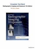 Test Bank for radiographic imaging and exposure 7th edition fauber &vert;&vert;All Chapters 1-10 covered&vert;&vert;Complete Guide a&plus;&period;