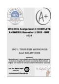MNG3701 Assignment 2 &lpar;COMPLETE ANSWERS&rpar; Semester 1 2026 - DUE 2026&semi; 100&percnt; Correct solutions and explanations&period;