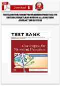 Test Bank for Concepts for Nursing Practice&comma; 4th Edition &lpar;2026&rpar; by Jean Giddens &vert; All Chapters &vert; STUVIA A&plus;