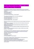 CPH Exam Review Questions &ndash; Latest Update  2026 &vert; Exam Prep &vert; Graded A&plus;