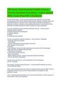 CPH Exam&colon; Environmental Health Sciences &ndash; Practice Questions & Answers &vert; Latest Update  2026 &vert; Exam Prep PDF &vert; Graded A&plus;