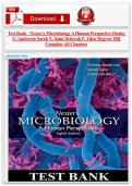 Test Bank for Nester&rsquo;s Microbiology&colon; A Human Perspective by Denise G&period; Anderson&comma; Sarah N&period; Salm & Deborah P&period; Allen &vert; All Chapters &vert; McGraw-Hill A&plus;