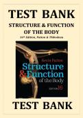 Structure & Function of the Body 16th Edition Test Bank &vert; Patton & Thibodeau &vert; Latest Update 2026 &vert; Anatomy & Physiology Exam Prep Q&A