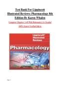 Test Bank For Lippincott Illustrated Reviews&colon; Pharmacology 8th Edition By Karen Whalen Complete Chapters 1-48
